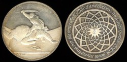 World Coins - 1975 Italy – David and Goliath by Guerrino Mattia Monassi for the Franklin Mint - Proof Silver (Only 19,412 Pieces Were Struck)