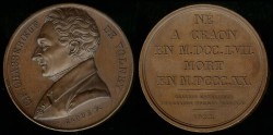 World Coins - 1822 France - Constantin-Francois Chasseboeuf De Volney by Armand-Auguste Caque