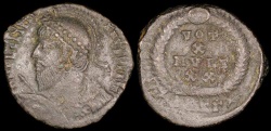 Ancient Coins - Julian II Ae3 - VOT X MVLT XX - Antioch Mint