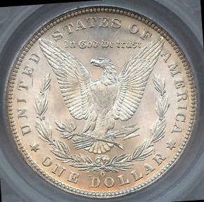 US Coins - 1884o Morgan Dollar SEGS MS62