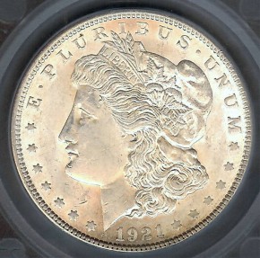 US Coins - 1921 Morgan Dollar - VAM 1 - (