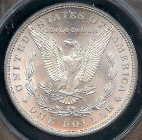 US Coins - 1887 Morgan Dollar ANACS MS62
