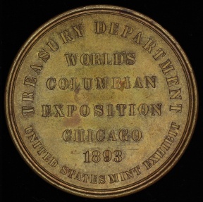 US Coins - 1893  United States - World's Columbian Exposition, Chicago, Illinois (Type II - Small Letters Obverse)