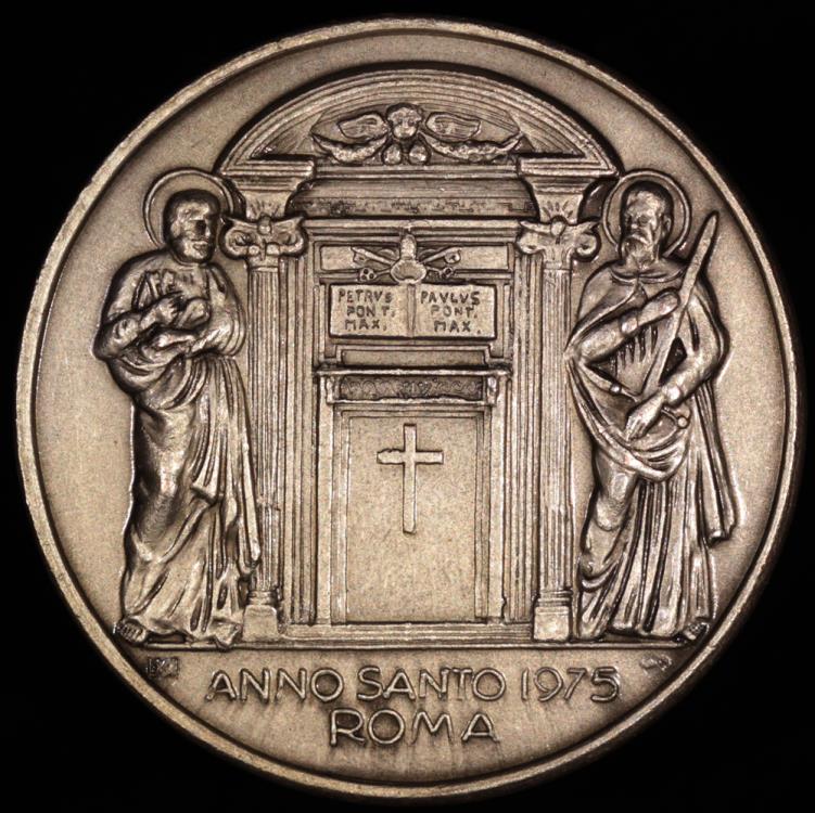 1975 Vatican - Pope Paul VI Jubilee Year Commemorative Medal by