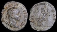 Ancient Coins - Severus Alexander Denarius - IOVI VLTORI - Rome Mint