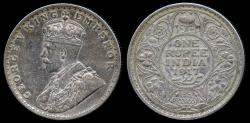 World Coins - 1917 (b) India (British) 1 Rupee AU