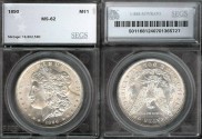 Us Coins - 1890 Morgan Dollar SEGS MS62