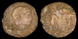 Ancient Coins - Constantine I Ae3 - GLORIA EXERCITVS - Rome Mint