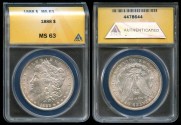 Us Coins - 1888 Morgan Dollar ANACS MS63