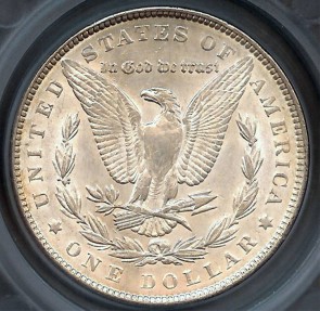 US Coins - 1889 Morgan Dollar - VAM 3 - SEGS AU58 (Doubled Ear)