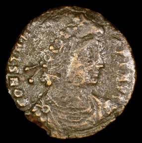 Ancient Coins - Constantius II Ae4 - GLORIA EXERCITVS - Siscia Mint