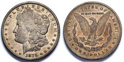 Us Coins - 1878 S Morgan Dollar (7 TF) - AU - Silver