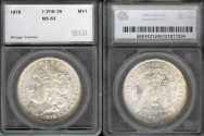 Us Coins - 1878 Morgan Dollar (7TF/R78) SEGS MS63