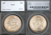 Us Coins - 1888 Morgan Dollar SEGS MS63