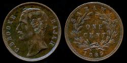 World Coins - 1885 Sarawak 1 Cent AU