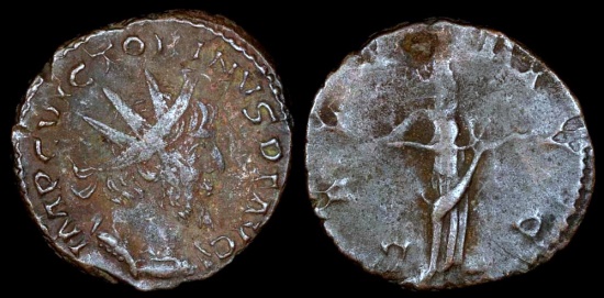 Ancient Coins - Victorinus Antoninianus - PAX AVG - Southern Mint 