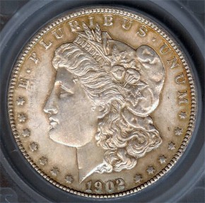 US Coins - 1902o Morgan Dollar SEGS MS63