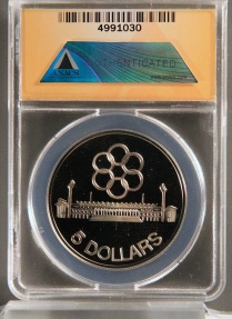 World Coins - 1973 Singapore 5 Dollar - 7th Southeast Asia Peninsular Games Silver Commemorative ANACS PF67 DCAM