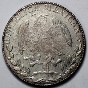 1843 popular 8 Reales coin