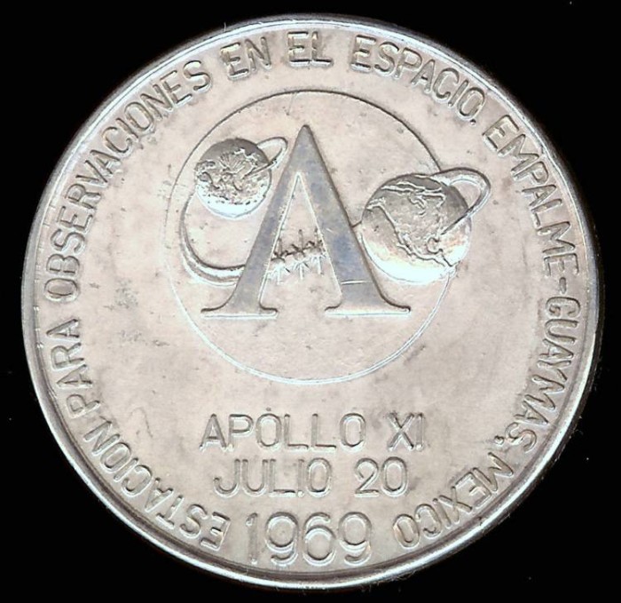 1969 Apollo X Commemorative Medal (Mexico) Silver