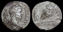 Ancient Coins - Septimius Severus Denarius - INDVLGENTIA AVGG IN CARTH - Rome Mint