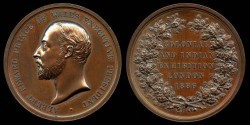 World Coins - 1886 – Great Britain: Prince Albert - Colonial & Indian Exhibition – London