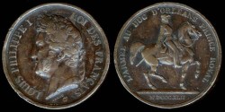 World Coins - 1842 France – L'Armée au Duc d'Orleans Prince Royal