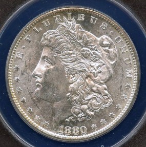 US Coins - 1880/79s Morgan Dollar - VAM 8 ANACS MS63