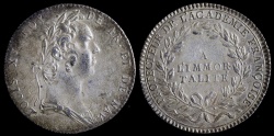 World Coins - 1732 France - Jeton - King Louis XV - Protector of the French Academy (to the Immortals) by Jean Duvivier
