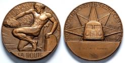World Coins - 1973 France - National Federation of Road Transport - "La Route"
