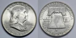 Us Coins - 1950 D Franklin Half Dollar - BU - Silver