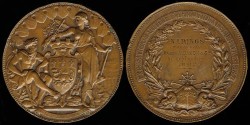 World Coins - 1887 France – International Maritime Exposition Award Medal 