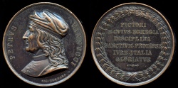 World Coins - 1829  Italy - Perugino  (PIETRO VANNUCCI), Italian Renaissance painter of the Umbrian school by Nicola Cerbara