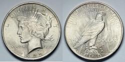 Us Coins - 1922 P Peace Dollar - UNC - Silver