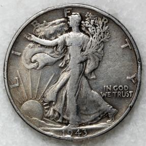 1943 Walking Liberty Half Dollar F Silver 50 Cents