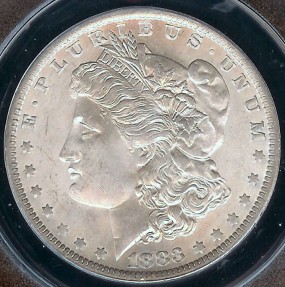 US Coins - 1883o Morgan Dollar ANACS MS63