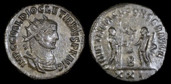Ancient Coins - Diocletian Antoninianus - IOV ET HERCV CONSER AVGG - Antioch Mint