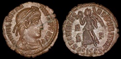 Ancient Coins - Valentinian I  Ae3 - SECVRITAS REIPVBLICAE - Siscia Mint 