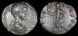 Ancient Coins - Caracalla Denarius - SPEI PERPETVAE - Rome Mint 