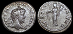 Ancient Coins - Septimius Severus Denarius - AEQVITATI AVGG - Rome Mint