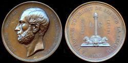 World Coins - 1857  Belgium - Jean-Baptiste and Alphonse Nothomb Comemorative Medal for his Public Works Contributions to the Poor by Léopold Wiener
