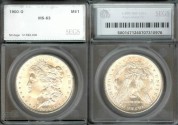 Us Coins - 1900o Morgan Dollar SEGS MS63