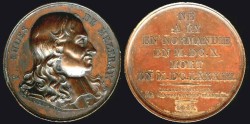 World Coins - 1817 France - François Eudes de Mézeray, French historian and "Historiographer to the King of France" by Francois-Augustin Caunois / “Galerie Metallique des Grands Hommes Français"