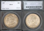 Us Coins - 1897 Morgan Dollar SEGS MS62