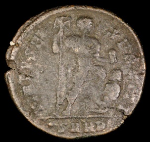 Ancient Coins - Arcadius Ae3 - VIRTVS EXERCITI - Cyzicus Mint 