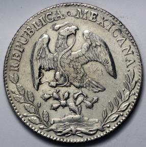 メキシコ 8レアル銀貨 1884年(MoMH) 1884 MoMH Mexico (Mexico City) 8 Reales AU | North & Central