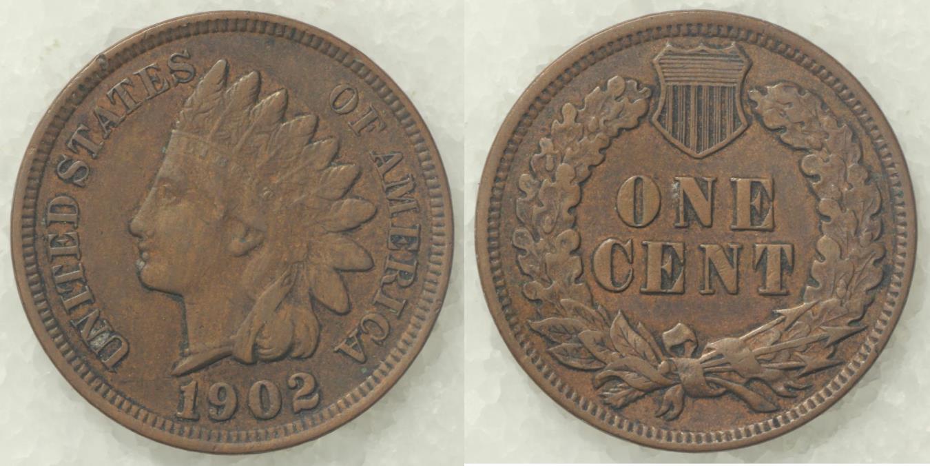 1902 Indian Head Cent - VF | Small Cents