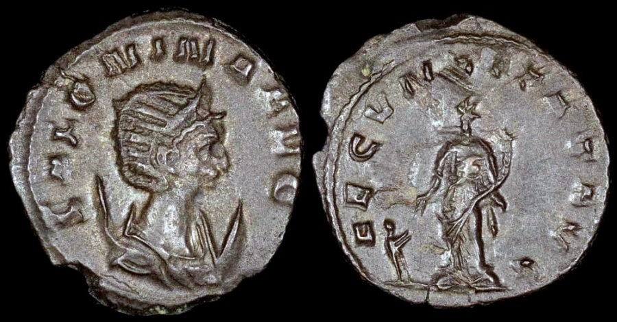 Ancient Coins - Salonina  Silvered Antoninianus - FECVNDITAS AVG - Rome Mint 