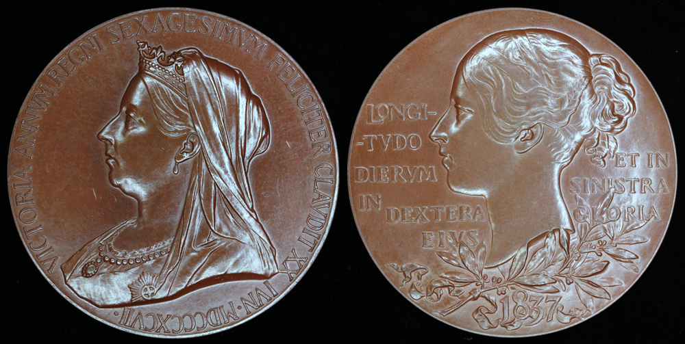 1897 Great Britain - Queen Victoria's Diamond Jubilee Medallion by