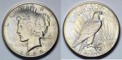 Us Coins - 1925 P Peace Dollar - BU - Silver